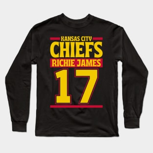 Kansas City Chiefs Richie James 17 American Football Team Long Sleeve T-Shirt